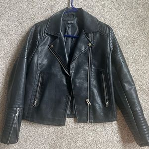 Topshop Faux Leather Jacket